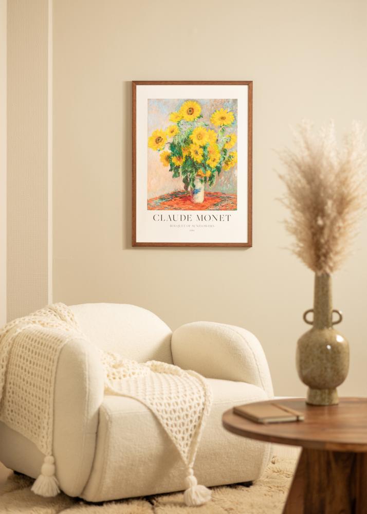 Cornice Hermes Vetro Acrilico Teak 40x60 cm