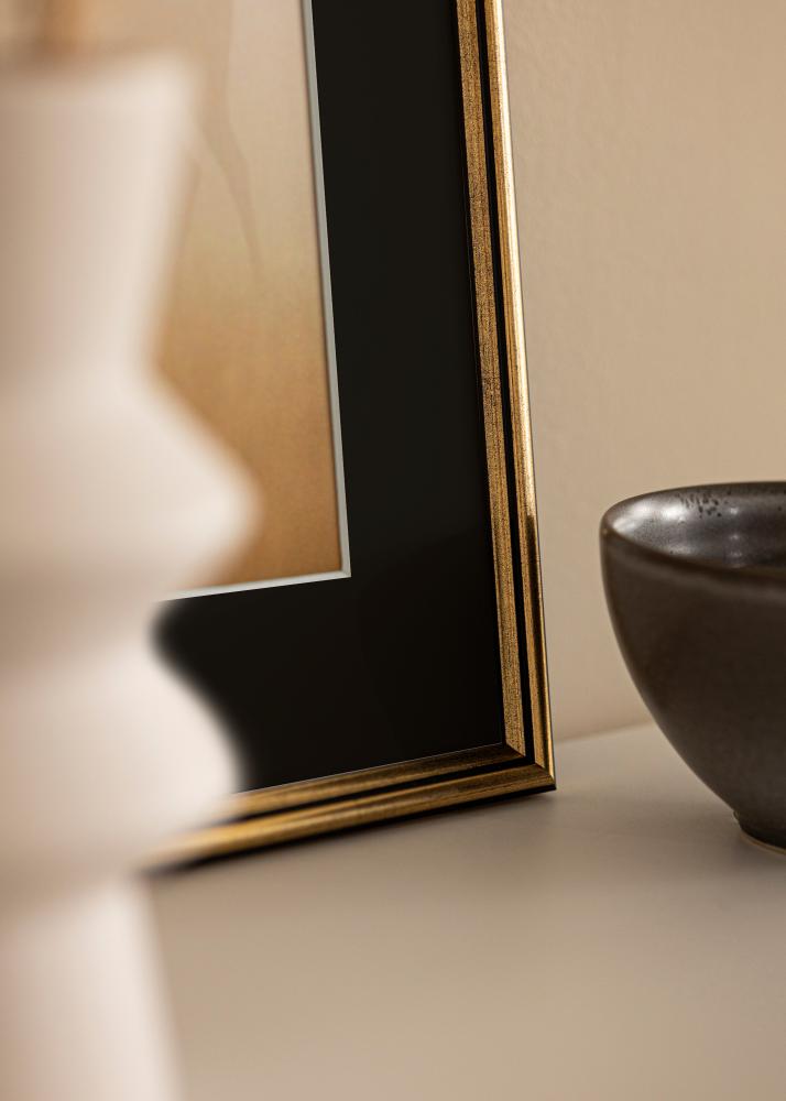 Cornice Horndal Oro 24x30 cm - Passe-partout Nero 18x24 cm