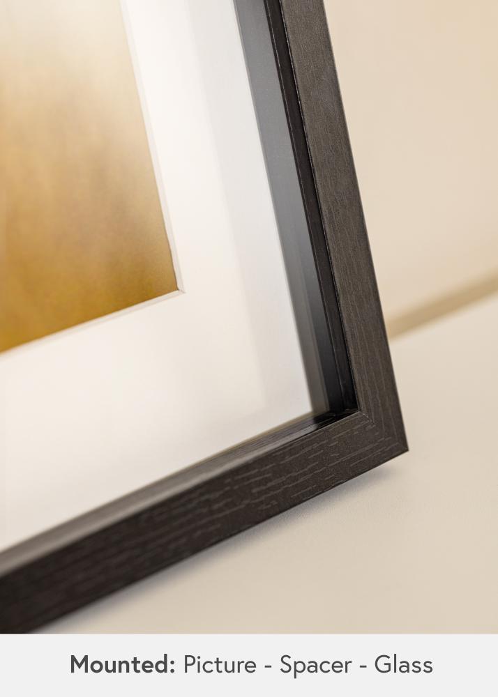 BGA Cornice profonda Vetro acrilico Nero 30x45 cm