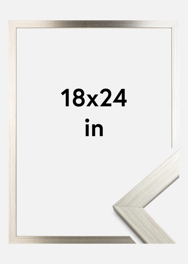 Cornice Silver Wood 18x24 inches (45,72x60,96 cm)