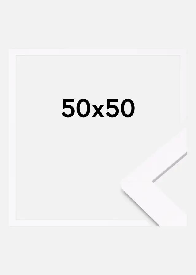 Cornice Deco Vetro acrilico Bianco 50x50 cm