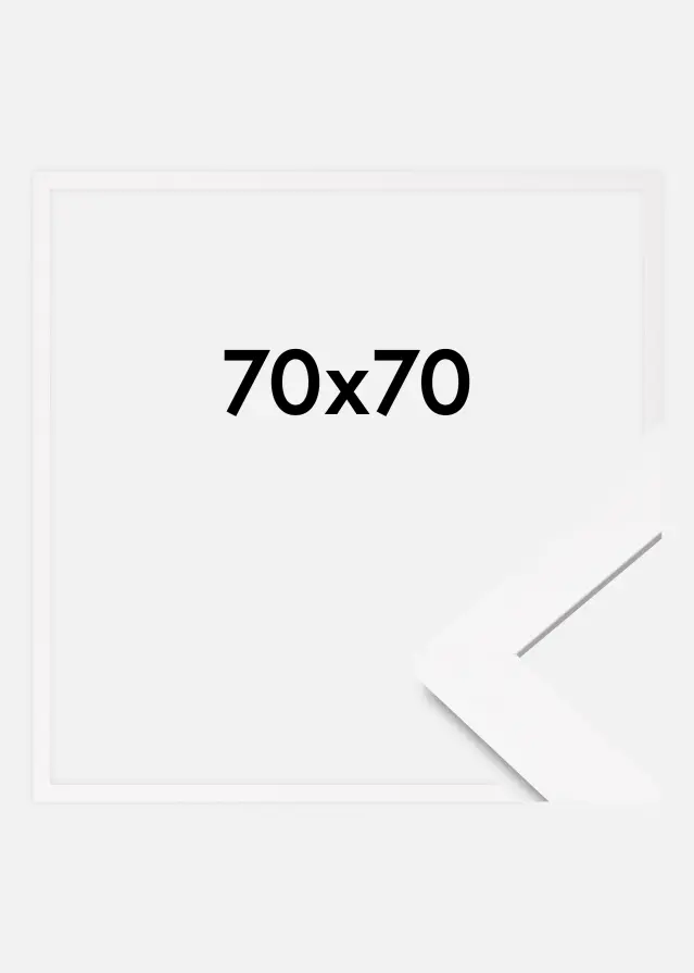Cornice BGA Classic Vetro acrilico Bianco 70x70 cm