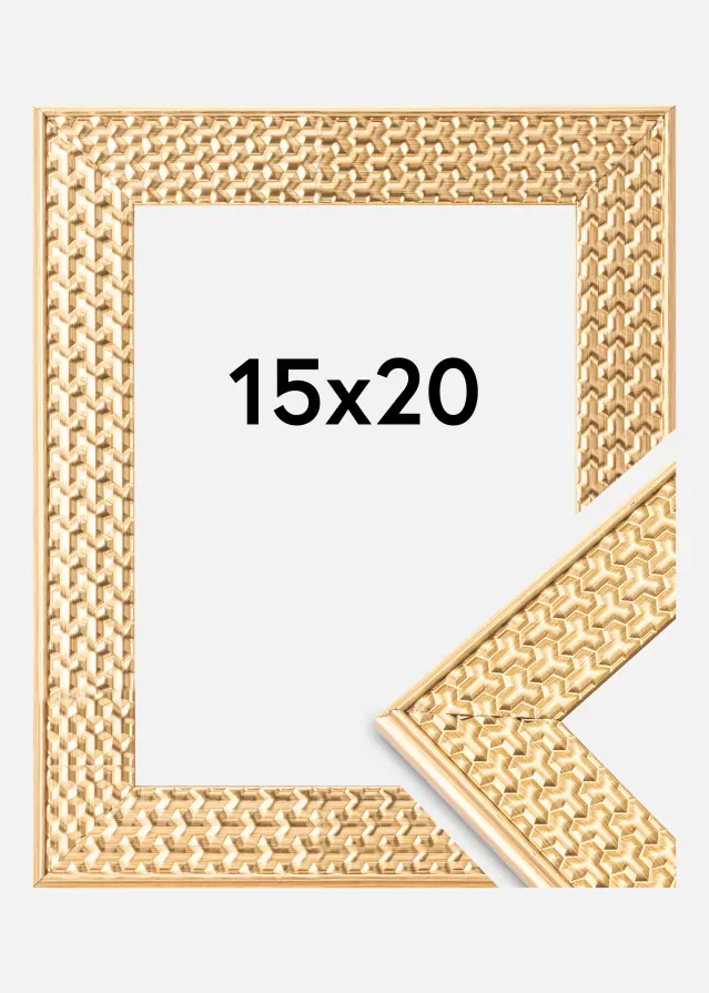 Cornice Grace Vetro acrilico Oro 15x20 cm