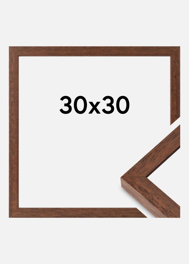 Cornice Hermes Vetro Acrilico Teak 30x30 cm