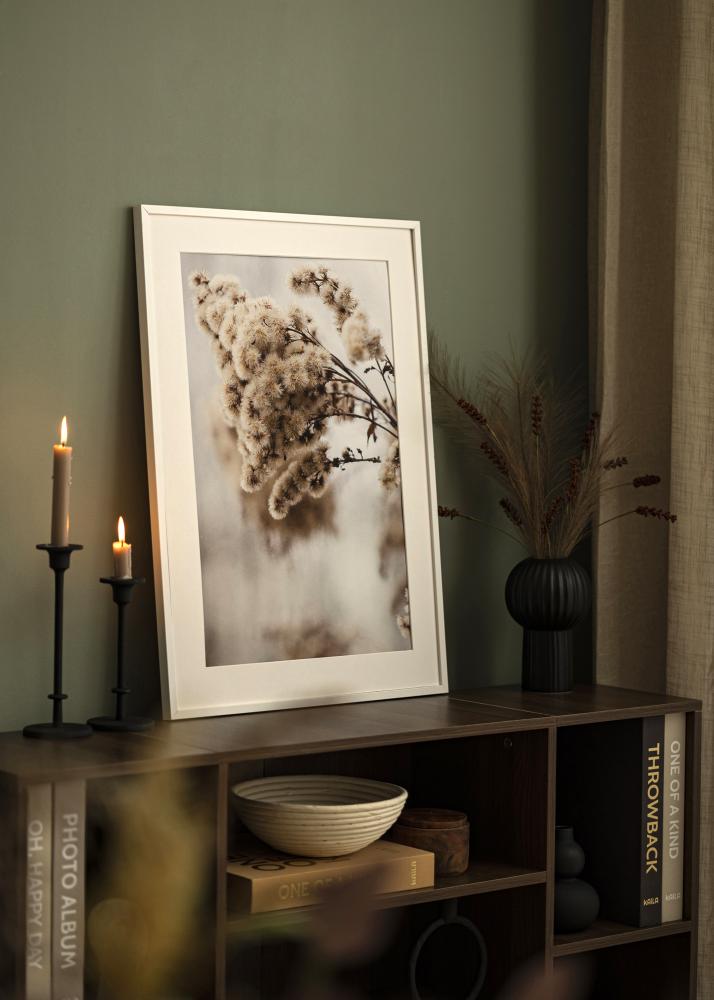 Cornice E-Line Vetro acrilico Bianco 50x50 cm