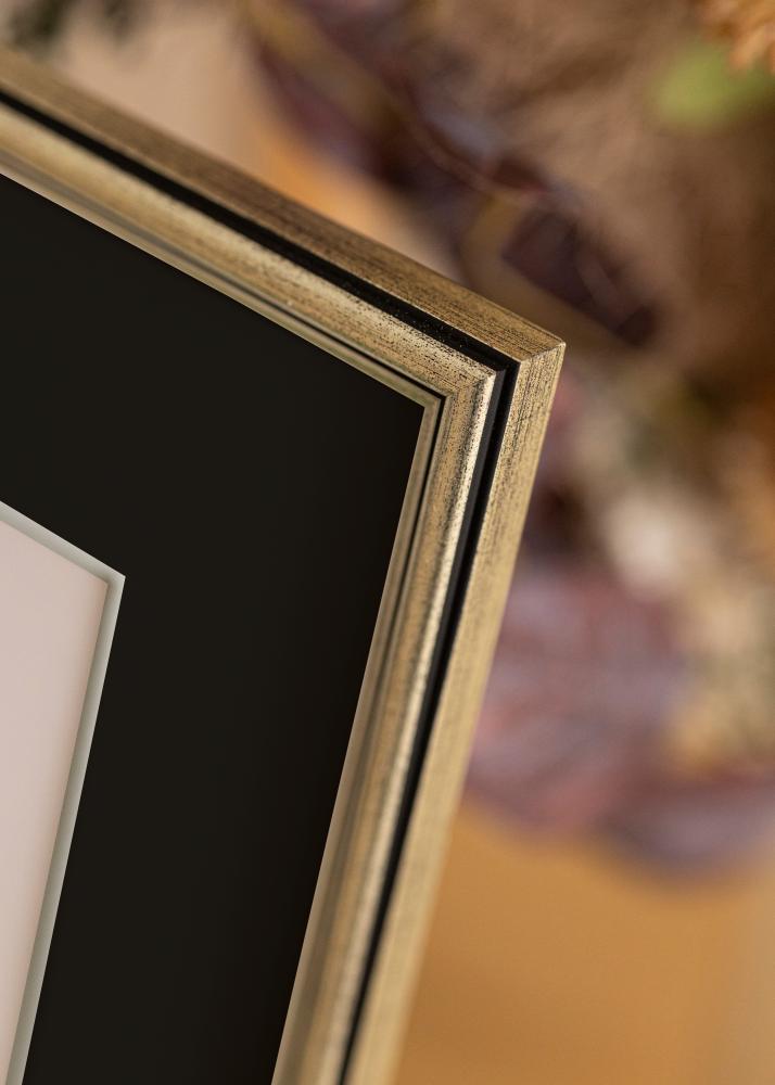 Cornice Horndal Argento 24x30 cm - Passe-partout Nero 18x24 cm