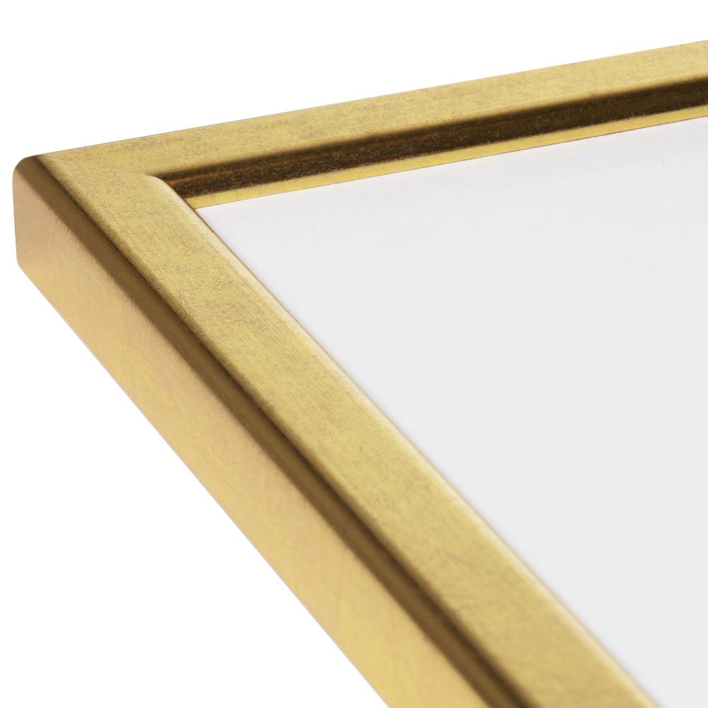 Cornice Slim Opaco Vetro antiriflesso Oro 21X29,7 cm (A4)