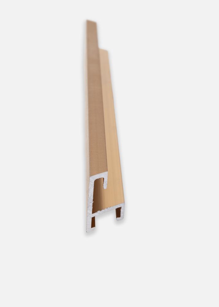 Cornice Nielsen Premium Alpha Spazzolato Ambra - Dimensioni personalizzabili