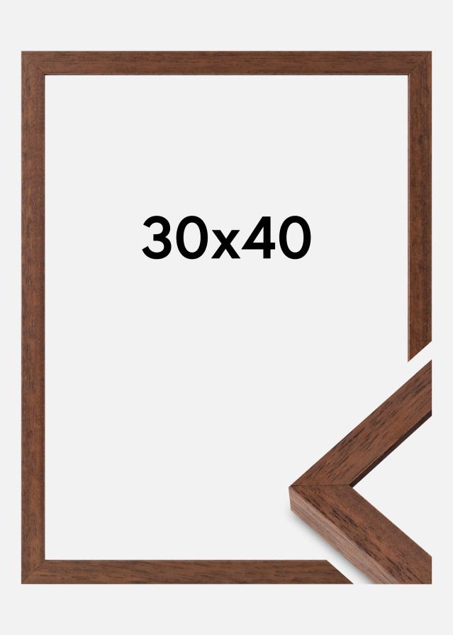 Cornice Hermes Vetro Acrilico Teak 30x40 cm