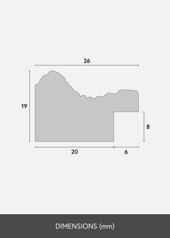 Cornice Lattice Vetro Acrilico Oro 42x59,4 cm (A2)