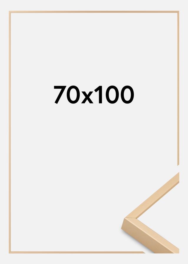 Cornice in alluminio Vetro Acrilico Ottone 70x100 cm