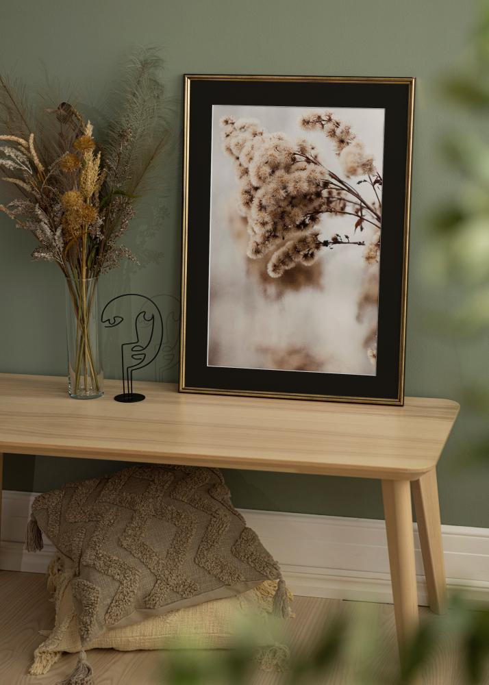 Cornice Horndal Oro 24x30 cm - Passe-partout Nero 18x24 cm