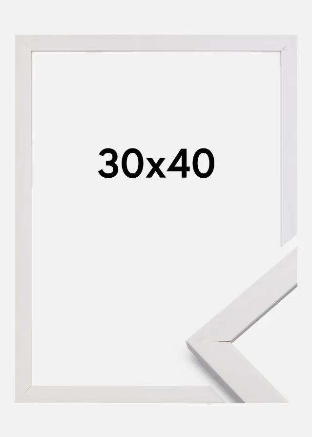 Cornice Stilren Vetro acrilico Bianco 30x40 cm
