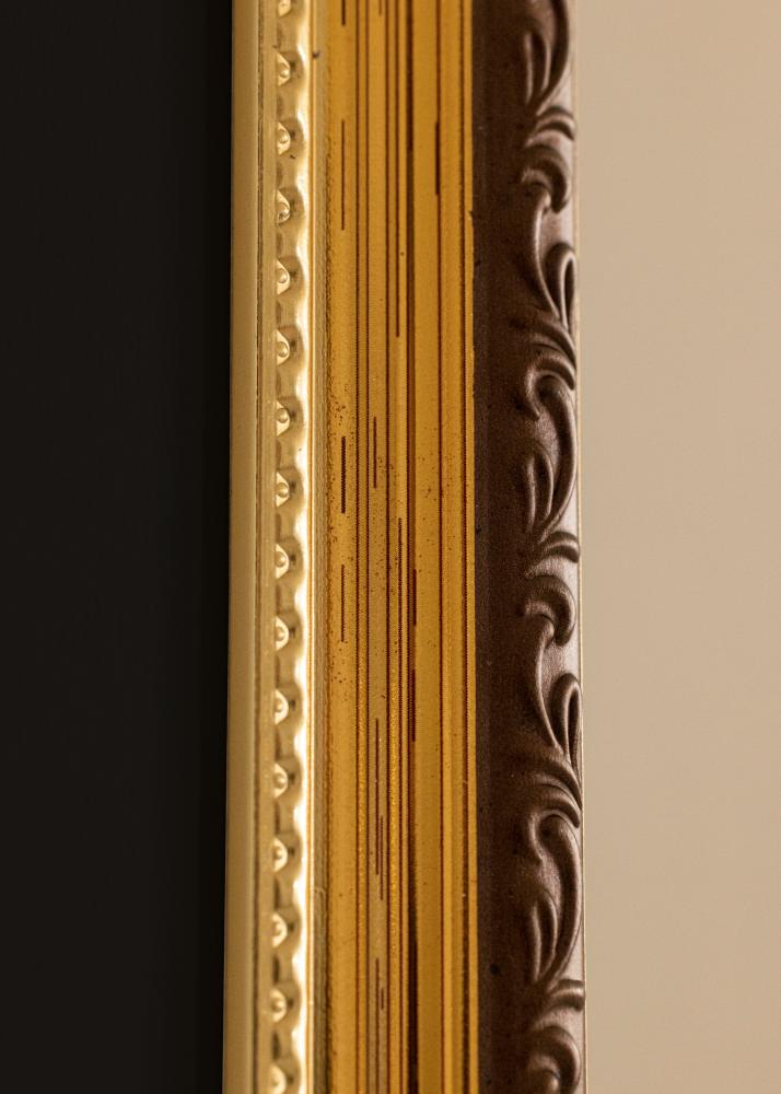 Cornice Abisko Oro 40x50 cm - Passe-partout Nero 27x35 cm