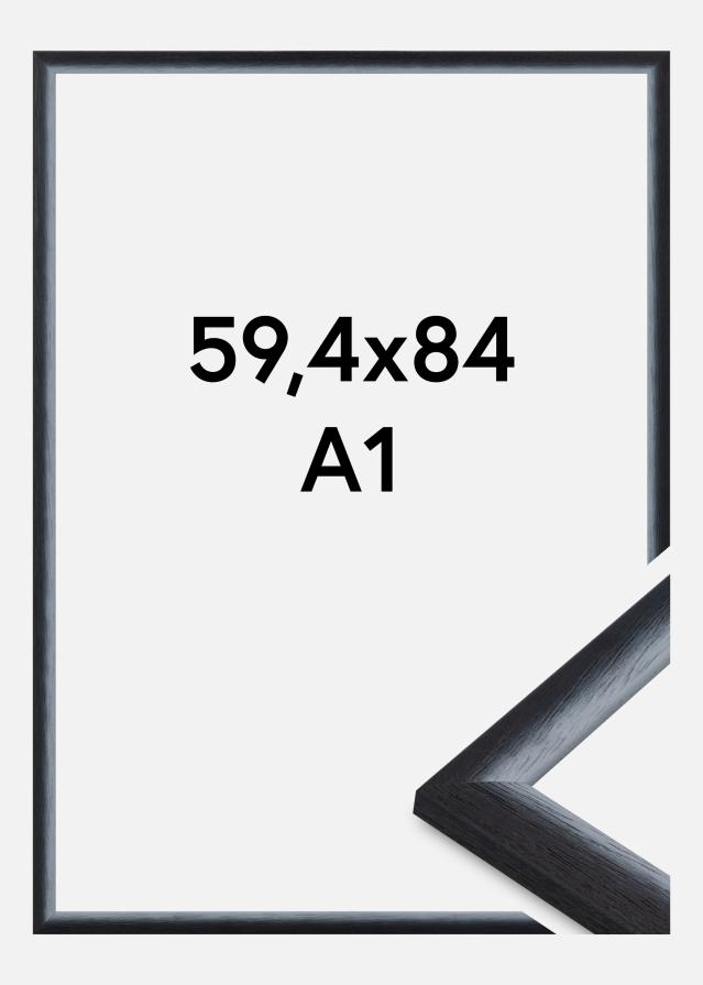 Cornice Cornwall Vetro acrilico Nero 59,4x84 cm (A1)
