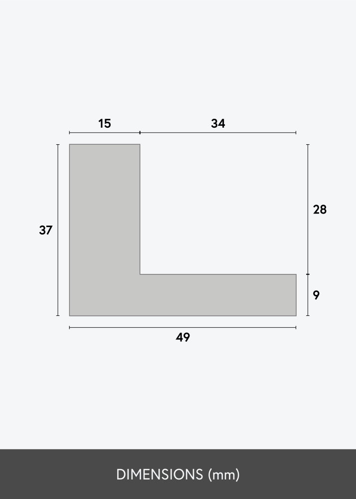 Cornice per Tele Maat Argento - Su misura