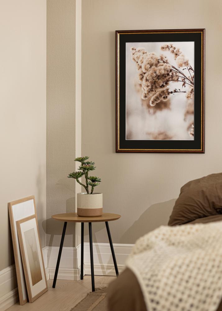 Cornice Siljan Marrone 40x50 cm - Passe-partout Nero 27x35 cm