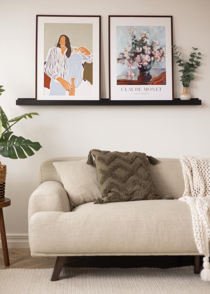 KAILA Mensola per quadri Nera 140 cm