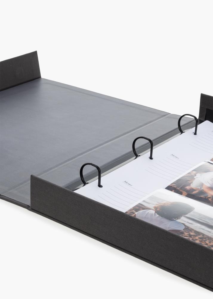 KAILA MEMORIES Black XL - Coffee Table Photo Album - 60 Immagini 10x15 cm