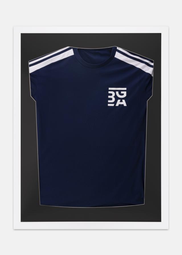 Cornice Jersey Scatola Vetro acrilico Bianco/nero 60x80 cm