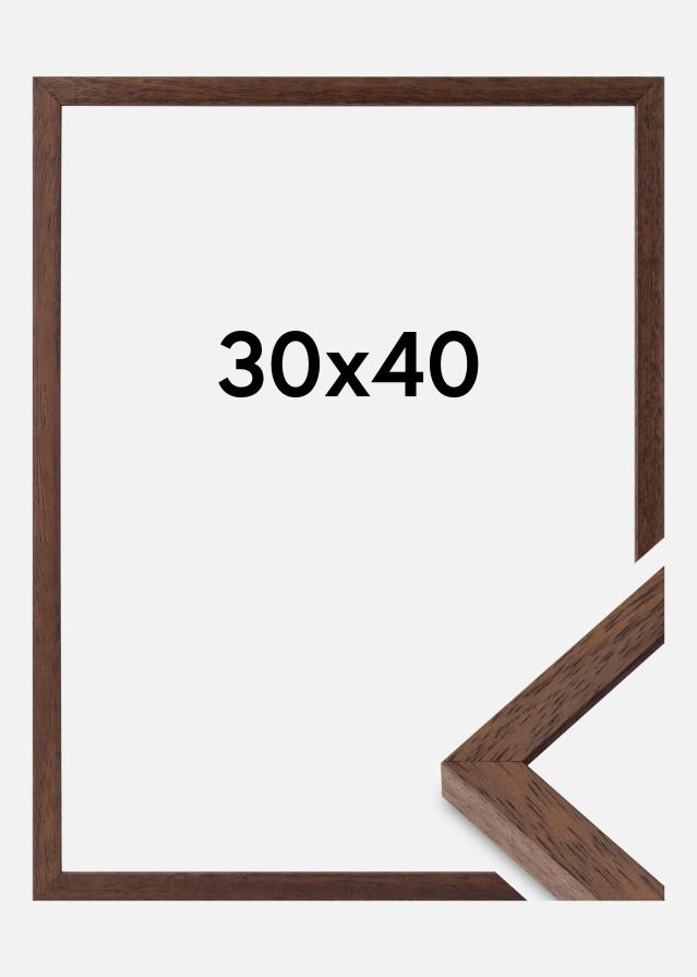 Cornice Ares Vetro Acrilico Teak 30x40 cm