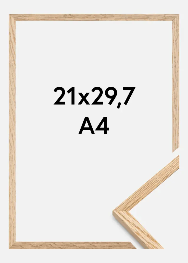 Cornice Quercia Sottile Vetro acrilico 21x29,7 cm (A4)