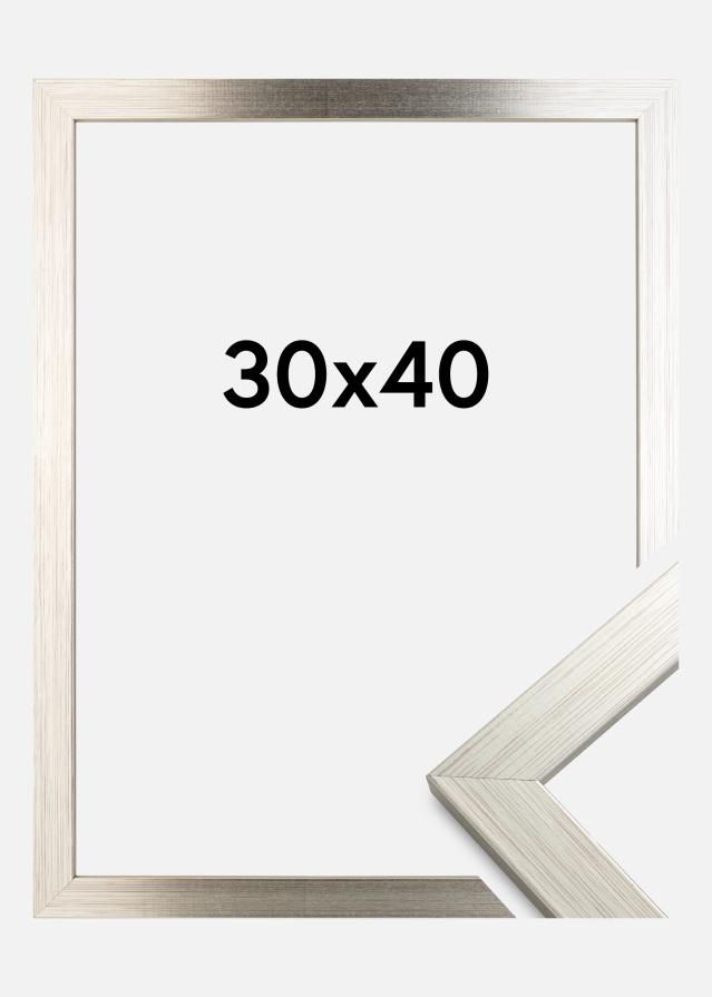 Cornice Silver Wood Vetro acrilico 30x40 cm