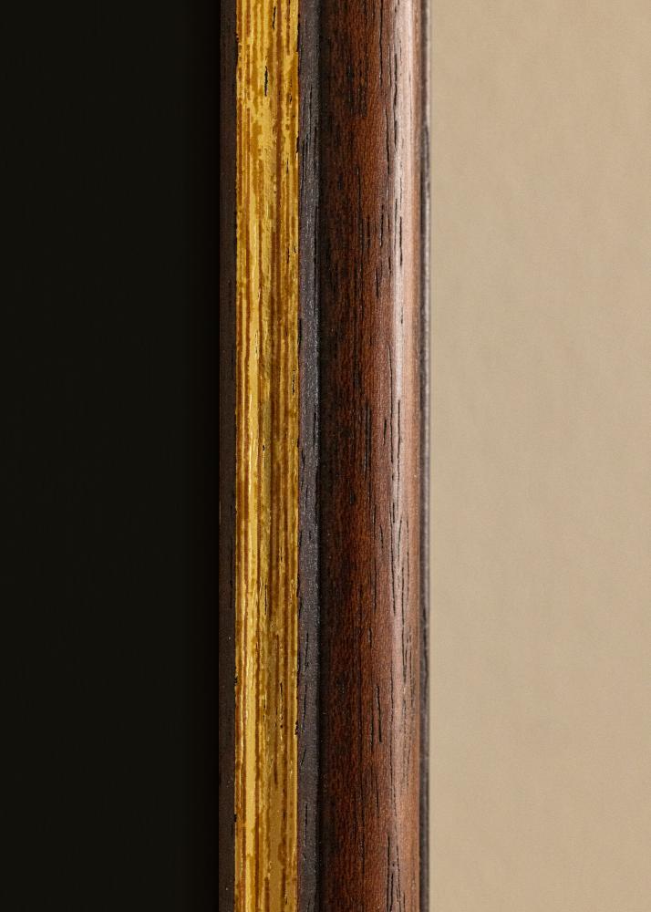 Cornice Siljan Marrone 40x50 cm - Passe-partout Nero 27x35 cm