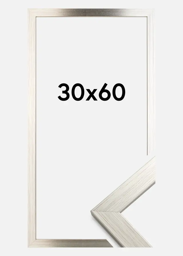 Cornice Silver Wood 30x60 cm