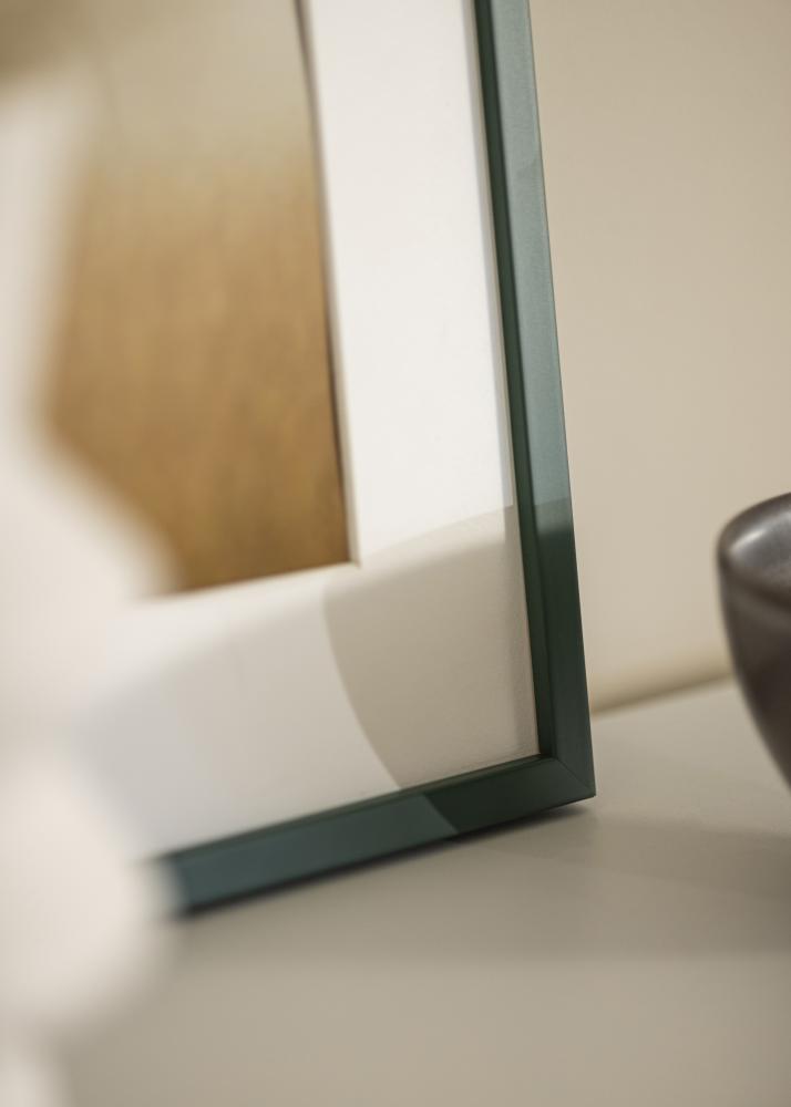 Cornice E-Line Verde 70x100 cm - Passe-partout Bianco 24x36 inches