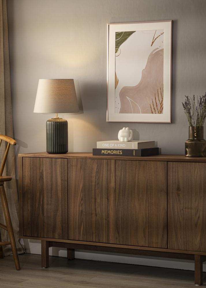 Cornice Scandi Oro rosa 70x100 cm - Passe-partout Bianco 24x36 inches