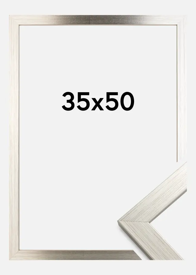 Cornice Silver Wood Vetro acrilico 35x50 cm