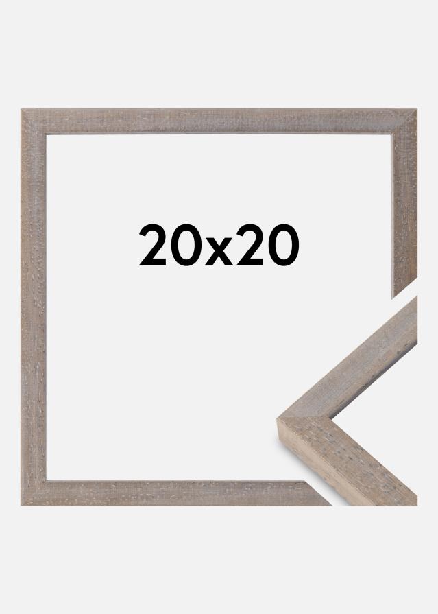 Cornice Ares Vetro Acrilico Grigio 20x20 cm