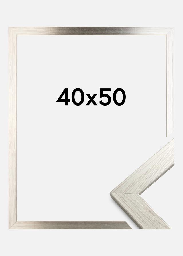 Cornice Silver Wood 40x50 cm