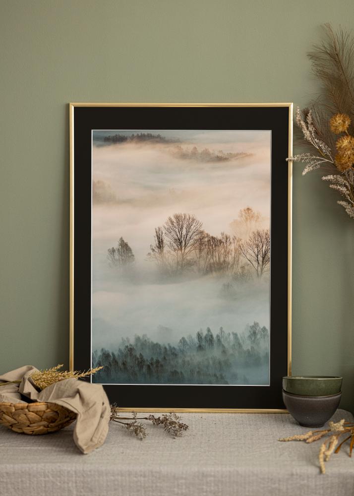 Cornice New Lifestyle Oro 30x40 cm - Passe-partout Nero 18x27 cm