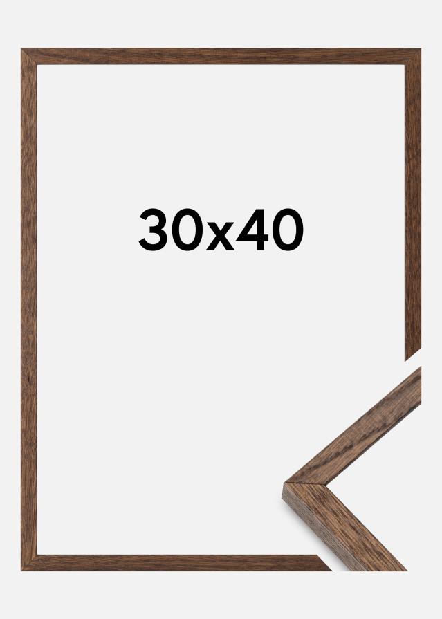 Massive Oak Vetro acrilico Dark Painted 30x40 cm