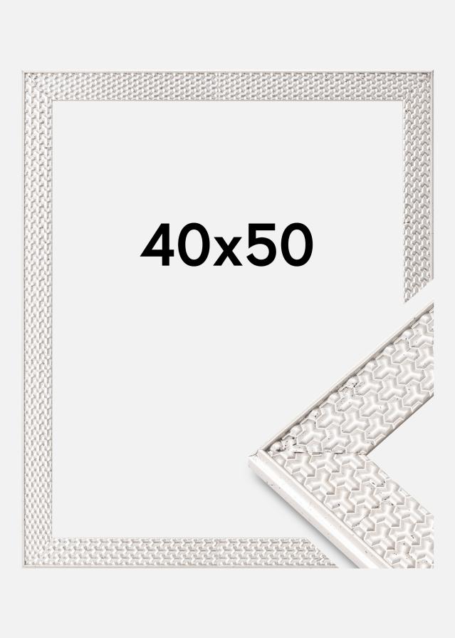 Cornice Grace Vetro acrilico Argento 40x50 cm