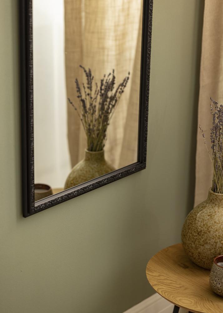 Specchio Nostalgia Nero 45x125 cm