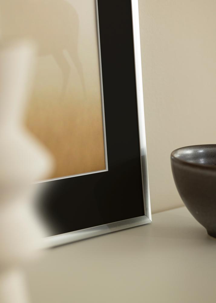 Cornice New Lifestyle Argento 30x40 cm - Passe-partout Nero 18x27 cm