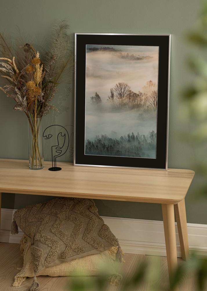 Cornice New Lifestyle Argento 30x40 cm - Passe-partout Nero 18x27 cm