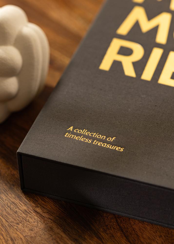 KAILA MEMORIES Black - Coffee Table Photo Album (60 Pagine nere / 30 fogli)