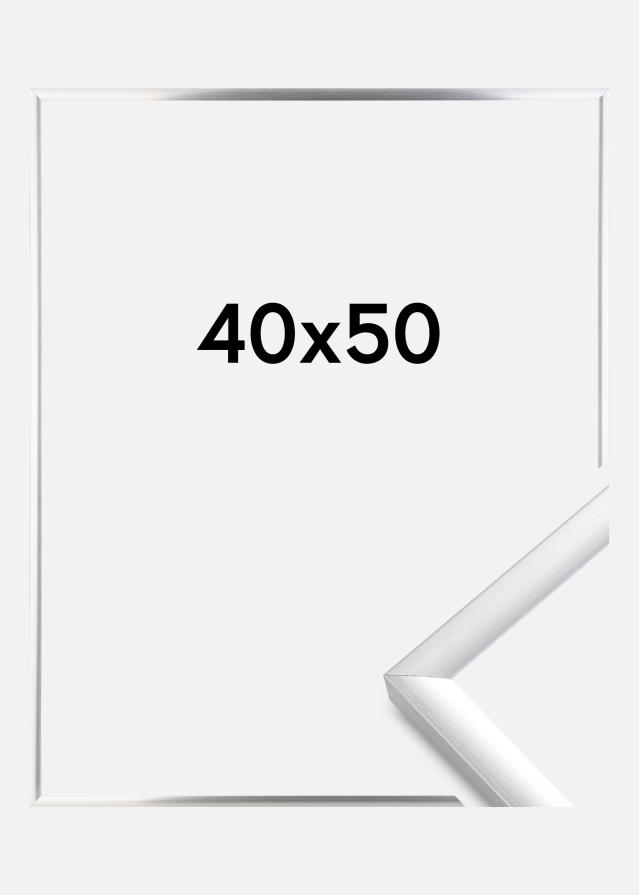 Cornice New Lifestyle Vetro acrilico Argento 40x50 cm