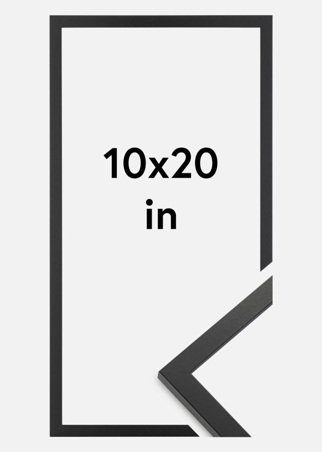 Cornice Trendy Vetro Acrilico Nero 10x20 inches (25,4x50,8 cm)