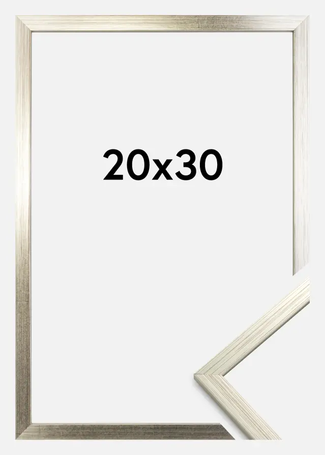 Cornice Edsbyn Vetro acrilico Argento 20x30 cm