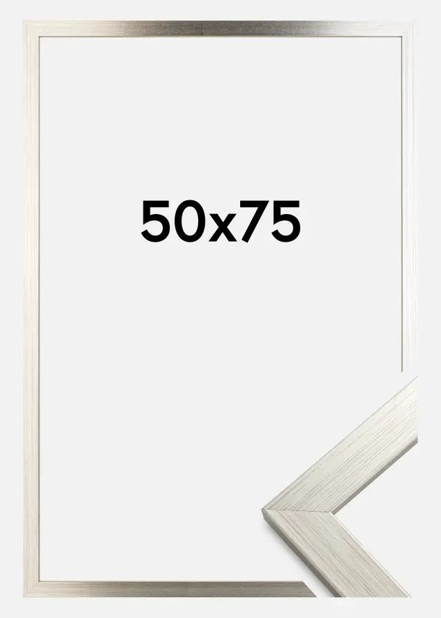 Cornice Silver Wood 50x75 cm