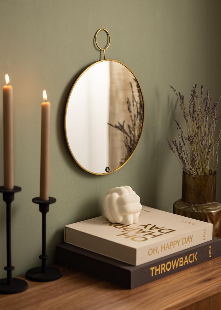 Specchio House Doctor The Loop Ottone 32 cm Ø