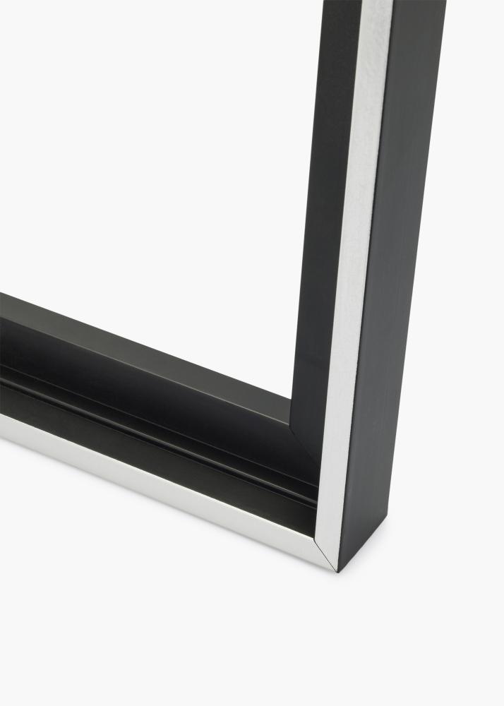 Cornici per tele Reno Nero / Argento 18x24 cm