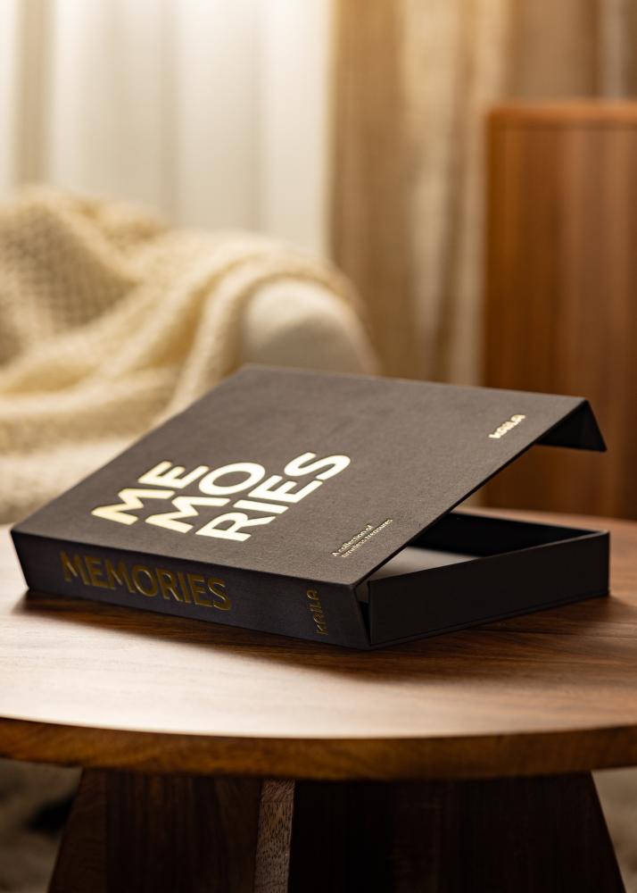 KAILA MEMORIES Black - Coffee Table Photo Album (60 Pagine nere / 30 fogli)