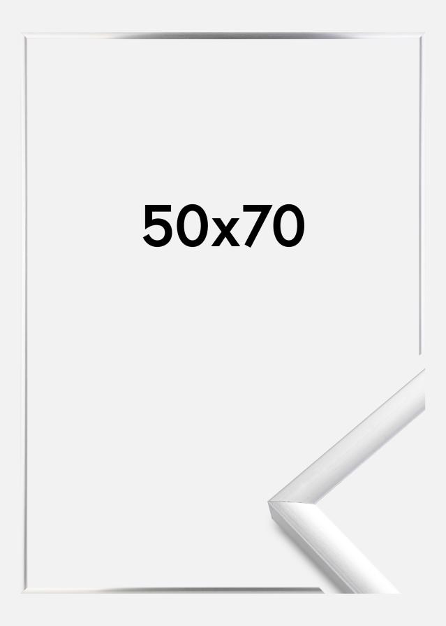 Cornice New Lifestyle Vetro acrilico Argento 50x70 cm