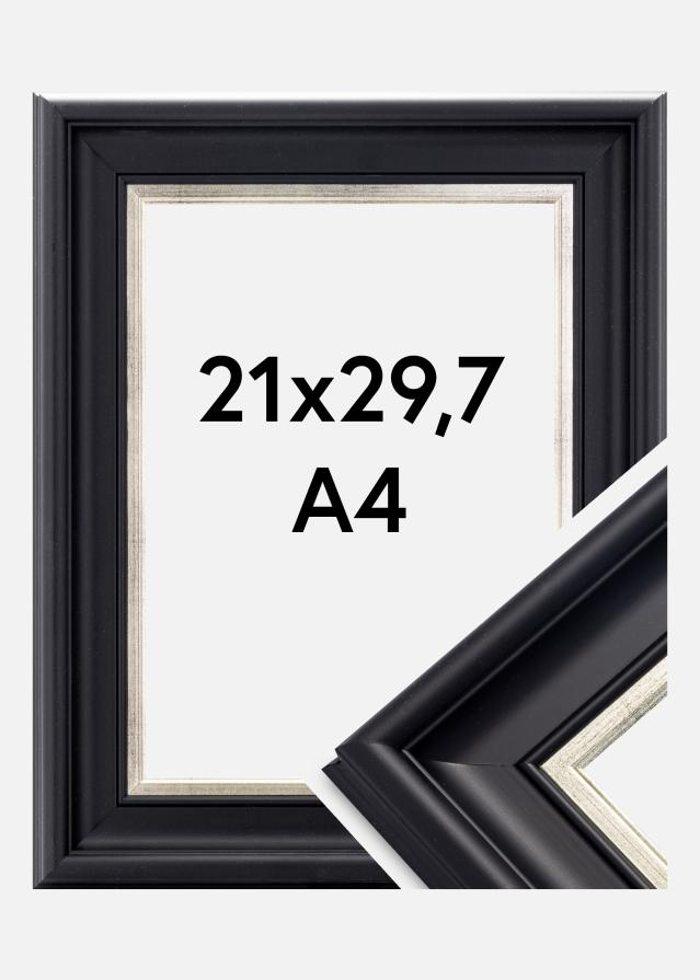 Cornice Dalarna Nero-argento 21x29,7 cm (A4)